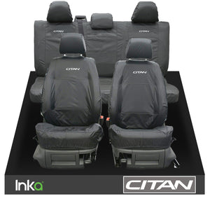 Mercedes Benz CITAN Fronts 1+1 With airbags & 60/40 Rears 2+1 Model Year 2012-2016 WITH CITAN EMB GREY