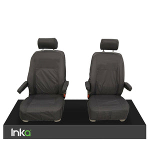VW California Ocean/Coast T5.1,T6,T6.1 Front Rear Tailored Seat Covers With ISOFIX Black