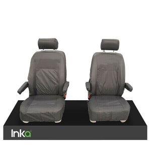 VW California Ocean/Coast T5.1,T6,T6.1 Front Rear Tailored Seat Covers With ISOFIX Grey