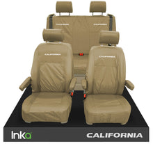 Load image into Gallery viewer, VW California Ocean/Coast/Beach T5.1,T6,T6.1 Front Rear Tailored Seat Covers Beige
