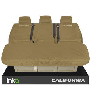 VW California Ocean/Coast/Beach T5.1,T6,T6.1 Front Rear Tailored Seat Covers Beige