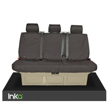 Load image into Gallery viewer, VW CALIFORNIA Beach Rear Triple T5.1,T6,T6.1 TAILORED SEAT COVERS WITH ISOFIX BLACK/GREY
