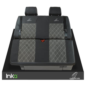 VW California T6.1, T6, T5.1, T5 Ocean, Coast, Beach, SE INKA Front & Rear Midcent Grey Alcantara Seat Covers