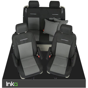 VW California T6.1, T6, T5.1, T5 Ocean, Coast, Beach, SE INKA Tailored Front & Rear Seat Covers Kneitz MY14 Onwards