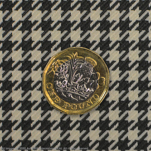 INKA Porsche Pepita Hounds tooth Fabric Furniture Seat Trimming Upholstery with 3MM Scrim Foam