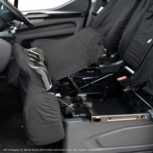 Load image into Gallery viewer, Ford Transit Custom Fully Tailored Waterproof Front Seat Cover Set 2012 Onwards Heavy Duty Right Hand Drive Black
