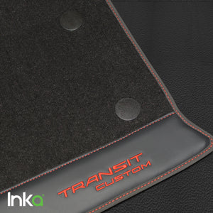 Ford Transit Custom INKA Front GTi Tartan Tailored Seat Covers & Matching Tailored Floor Mat MY 2012+ ( 6 COLORS )