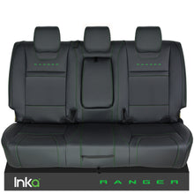 Load image into Gallery viewer, Ford Ranger T6 INKA Rear Plain Tailored Seat Covers Black- MY-2011+ ( Choice of 6 Colours )
