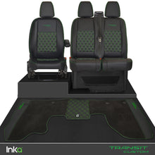 Load image into Gallery viewer, Ford Transit Custom Front Bentley Diamond Tailored Seat Covers &amp; Matching Tailored Floor Mat MY 2012+ ( 6 COLORS )
