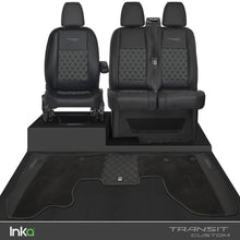 Load image into Gallery viewer, Ford Transit Custom Front Bentley Diamond Tailored Seat Covers &amp; Matching Tailored Floor Mat MY 2012+ ( 6 COLORS )
