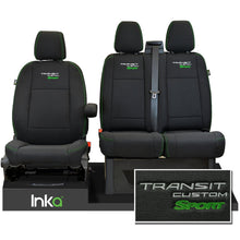 Load image into Gallery viewer, Ford Transit Custom Heavy Duty Genuine INKA Second Skin Front Seat Covers  MY 12-2023 [Choice of 6 Colours]
