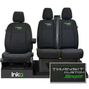 Ford Transit Custom Heavy Duty Front Seat Covers Genuine OEM MY 12-2023 [Choice of 6 Colours]