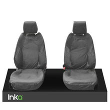 Load image into Gallery viewer, JAGUAR F-PACE X761 FRONT &amp; REAR INKA TAILORED WATERPROOF SEAT COVERS GREY MY16-20
