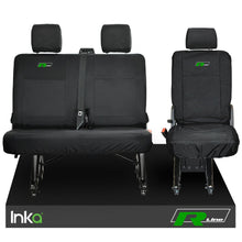 Load image into Gallery viewer, VW TRANSPORTER T6.1,T6,T5.1 KOMBI VAN INKA REAR WATERPROOF SEAT COVERS BLACK
