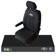 Load image into Gallery viewer, INKA Front 1+1 VW California T6.1,T6,T5.1 Herbie Tailored Waterproof seat covers Black
