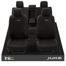Load image into Gallery viewer, NISSAN JUKE - 1st Row 1+1 &amp; 2nd Row 2+1 - 60/40 Rear With Centre Armrest - Model Year 2013-2020 WITH JUKE EMB (Available In 2 Colours)
