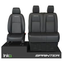 Load image into Gallery viewer, Mercedes Benz Sprinter MK2 INKA OEM Leatherette Tailored Front Seat Covers Black MY-2006-17 (Choice of  Colours )
