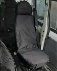 Ford Transit MK7 Minibus 17 Seater INKA Front & Rear Waterproof Seat Covers Set Black