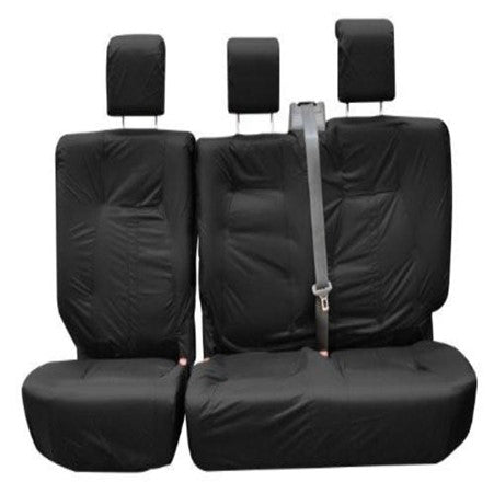 Ford Focus Inka Rear Seat Cover with Double and Single Split in Black,from 2010 to 2016