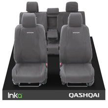 Load image into Gallery viewer, NISSAN QASHQAI - 1st Row 1+1 &amp; 2nd Row 2+1 - 60/40 Rear With Centre Armrest - Model Year 2013-2016 WITH QASHQAI EMB (Available In 2 Colours)
