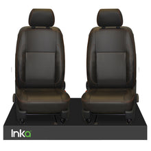 Load image into Gallery viewer, VW Transporter T6.1,T6,T5.1 Front 1+1 INKA Tailored Seat Covers Leatherette (7 Stitching Colours Available)
