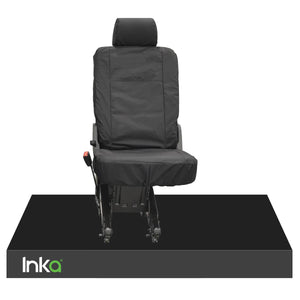 Volkswagen (VW) Transporter T5 Fully Tailored Waterproof Rear Single Seat Cover 2006-2015 Heavy Duty Right Hand Drive Black