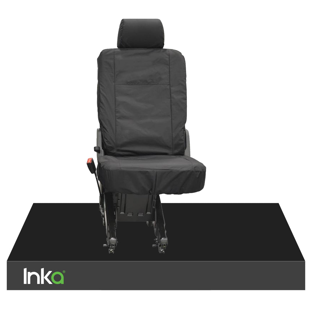 Volkswagen (VW) Transporter T5 Fully Tailored Waterproof Rear Single Seat Cover 2006-2015 Heavy Duty Right Hand Drive Black