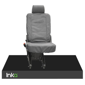 Volkswagen (VW) Transporter T5 Fully Tailored Waterproof Rear Single Seat Cover 2006-2015 Heavy Duty Left Hand Drive Grey