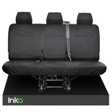 Load image into Gallery viewer, Volkswagen (VW) Caravelle &amp; California Inka Fully Tailored Waterproof Rear Set Seat Covers with ISOFIX 2009 Onwards Heavy Duty Right Hand Drive (Choice Of 2 Colours)

