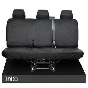 Volkswagen (VW) Caravelle & California Inka Fully Tailored Waterproof Rear Set Seat Covers with ISOFIX 2009 Onwards Heavy Duty Right Hand Drive (Choice Of 2 Colours)