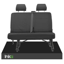 Load image into Gallery viewer, INKA Tailored VolksWagen (VW) T6 Transporter Van Waterproof Rear Double (Behind Driver) Seat Covers [Choice of 2 Colours]
