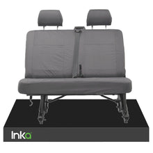 Load image into Gallery viewer, INKA Tailored VolksWagen (VW) T6 Transporter Van Waterproof Rear Double (Behind Driver) Seat Covers [Choice of 2 Colours]
