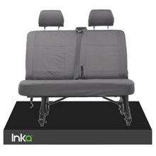 Load image into Gallery viewer, INKA Tailored VolksWagen (VW) T6 Transporter Van Waterproof Rear Double (Behind Passenger) Seat Covers [Choice of 2 Colours]
