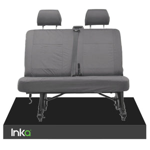 INKA Tailored VolksWagen (VW) T6 Transporter Van Waterproof Rear Double (Behind Passenger) Seat Covers [Choice of 2 Colours]