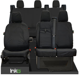 Ford Transit Custom Waterproof Front & Rear Triple Seat Covers MY12-23 ( Choice of 2 Colours )