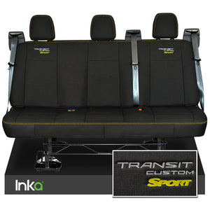 Ford Transit Custom Heavy Duty Rear Triple Seat Covers Genuine OEM MY 12-2023 [Choice Of 6 Colours]