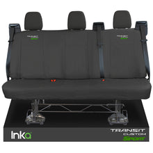 Load image into Gallery viewer, Ford Transit Custom Rear Triple INKA Tailored Waterproof Seat Covers Transit Custom Sport Embroidery [Choice of 6 Colours] MY2012 - 2023
