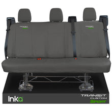 Load image into Gallery viewer, Ford Transit Custom Rear Triple INKA Tailored Waterproof Seat Covers Transit Custom Sport Embroidery [Choice of 6 Colours] MY2012 - 2023
