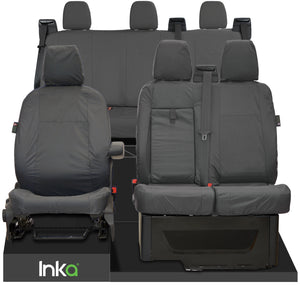 Ford Transit Custom Waterproof Front & Rear Triple Seat Covers MY12-23 ( Choice of 2 Colours )
