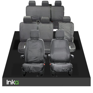 INKA VW Transporter T5.1 Shuttle Tailored 8 SEATER Waterproof Seat Covers 8 SEATER MY 2010 - 2016 [Choice of 2 colours]