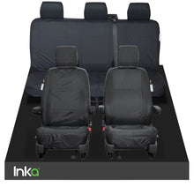 Load image into Gallery viewer, INKA VW Transporter T6 Kombi Set Tailored Waterproof For Kombi 1+1 Front and Rear Triple Seat Covers MY 2016 onwards [Choice of 2 colours]
