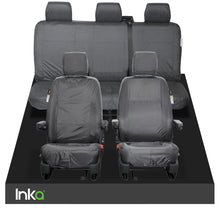 Load image into Gallery viewer, INKA VW Transporter T6 Kombi Set Tailored Waterproof For Kombi 1+1 Front and Rear Triple Seat Covers MY 2016 onwards [Choice of 2 colours]
