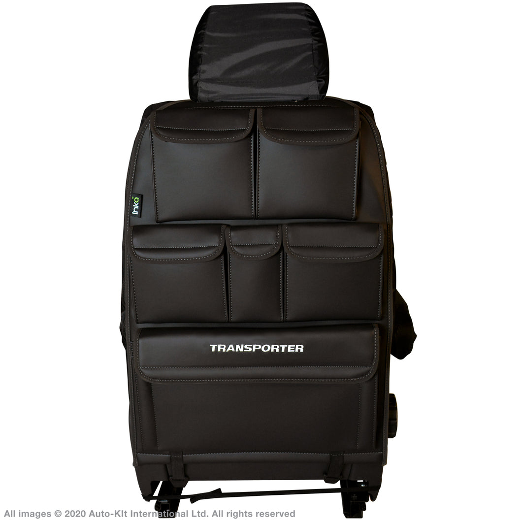 INKA Tailored VW Transporter T6.1, T6,T5.1 Seat Tidy Organiser Vinyl Leatherette