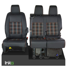 Load image into Gallery viewer, Vauxhall Vivaro C MK 3 INKA Front Set Tailored Seat Covers Leatherette MY16-22
