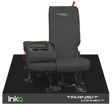 Load image into Gallery viewer, Ford Transit Connect INKA Front Tailored Waterproof Seat Covers with EMB Black MY13-23
