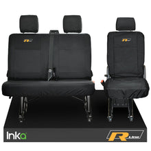 Load image into Gallery viewer, VW TRANSPORTER T6.1,T6,T5.1 KOMBI VAN INKA REAR WATERPROOF SEAT COVERS BLACK
