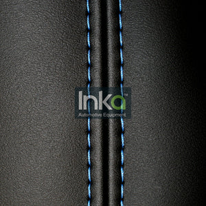 Ford Transit Custom INKA Tailored Front Seat Covers Black OEM Vinyl Matt Leatherette  - MY 2012 onwards Without Embroidery [Choice of 7 Stitch colours]