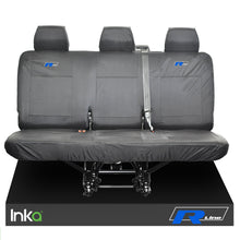 Load image into Gallery viewer, VW Transporter R-Line T6 Shuttle Rear Triple Waterproof Seat Covers Grey
