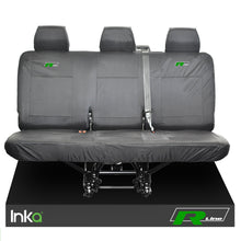 Load image into Gallery viewer, VW Transporter R-Line T6 Shuttle Rear Triple Waterproof Seat Covers Grey
