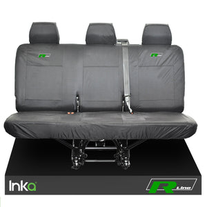 VW Transporter R-Line T6 Shuttle Rear Triple Waterproof Seat Covers Grey
